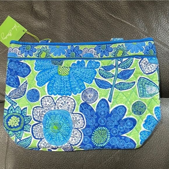 Vera Bradley Doodle Daisy Petite Zippered Tote NWT - Picture 1 of 6